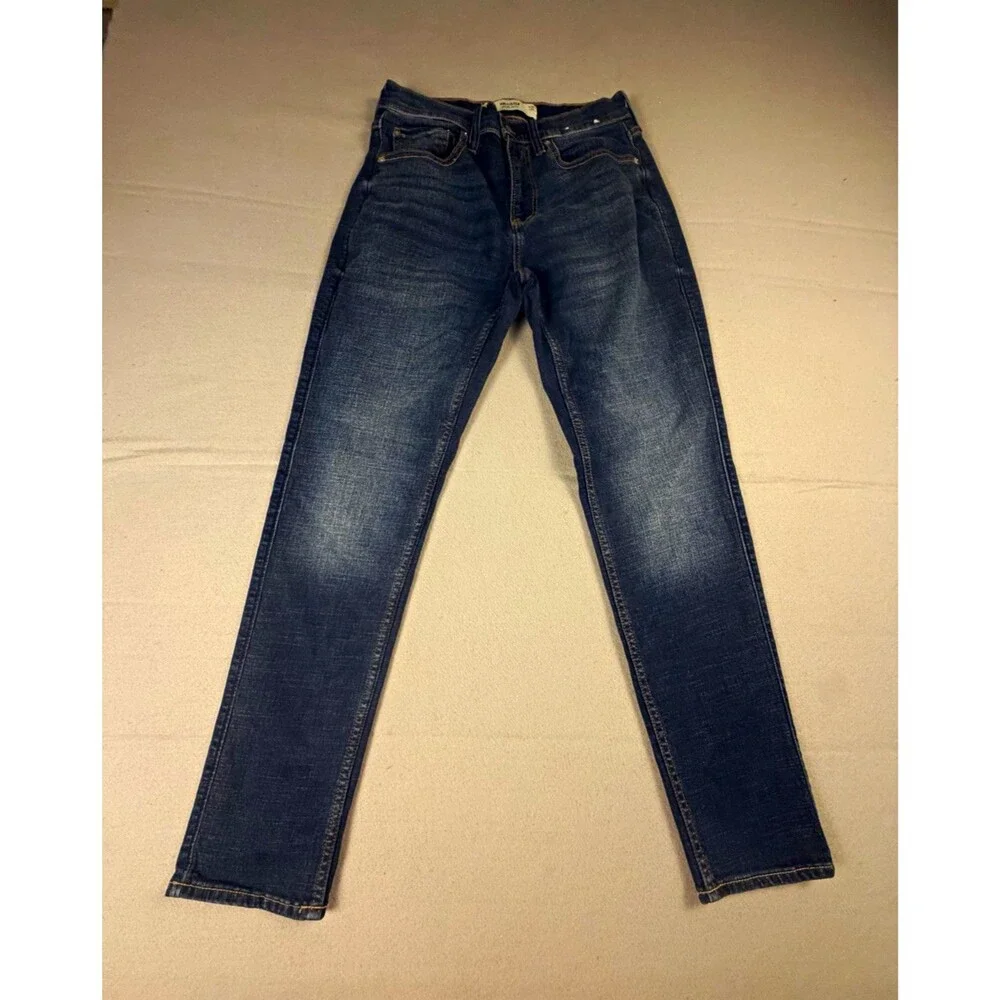 Hollister Epic Flex Athletic Skinny Dark Wash Blue Denim Jeans 5-Pocket